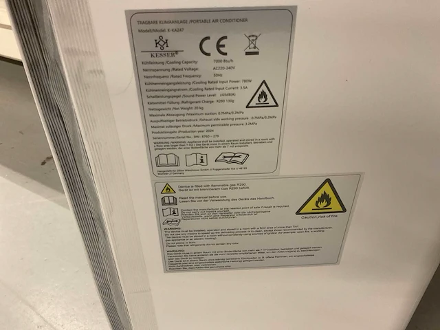 Kesser mobiele airco - afbeelding 4 van  4