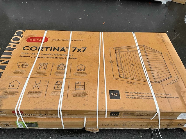 Keter cortina 7x7 tuinhuis - afbeelding 6 van  7