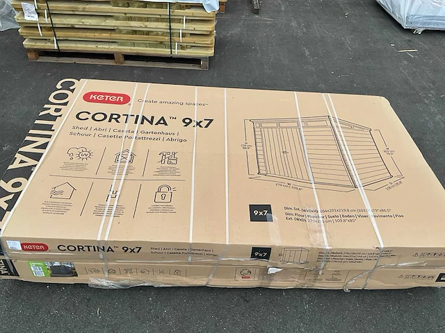 Keter cortina 9x7 tuinhuis - afbeelding 6 van  8