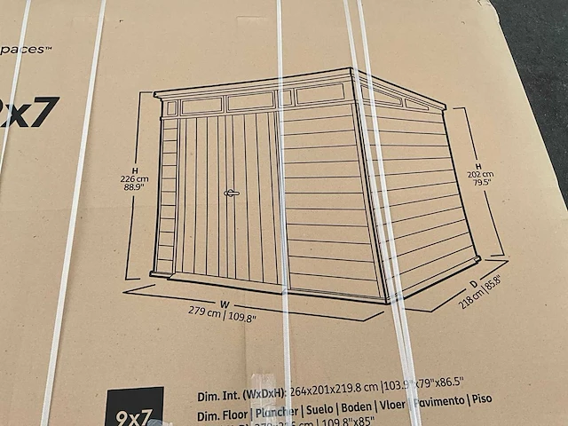 Keter cortina 9x7 tuinhuis - afbeelding 7 van  8