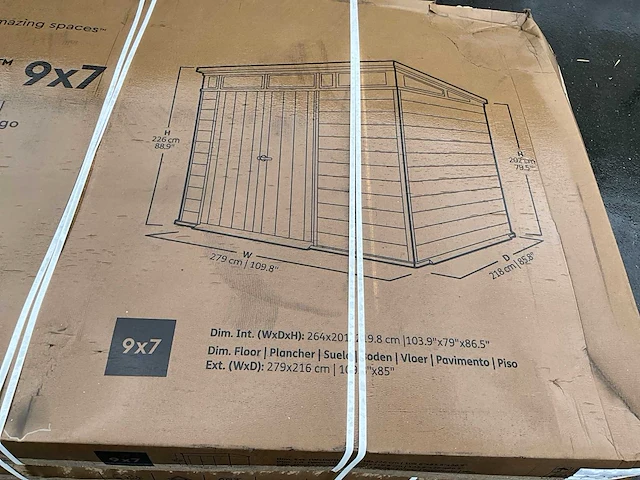 Keter cortina 9x7 tuinhuis - afbeelding 8 van  8