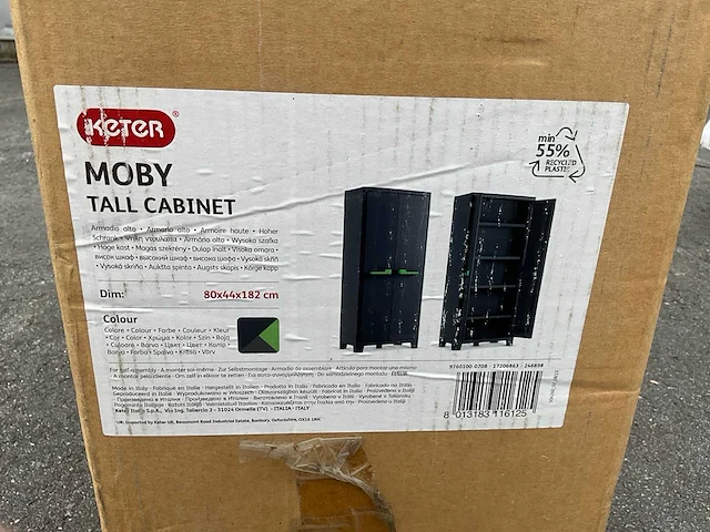 Keter moby opbergkast - afbeelding 3 van  4