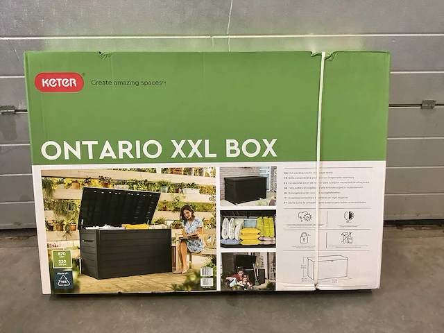 Keter ontario xxl box tuin opbergbox - afbeelding 2 van  3