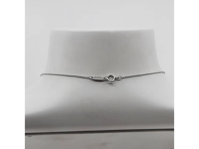 Ketting met .50 ct briljant geslepen diamant, tiffany&co - afbeelding 2 van  19
