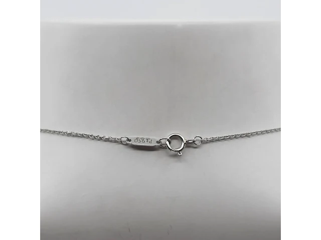 Ketting met .50 ct briljant geslepen diamant, tiffany&co - afbeelding 3 van  19