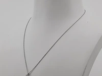 Ketting met .50 ct briljant geslepen diamant, tiffany&co - afbeelding 1 van  19