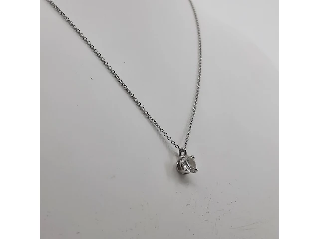 Ketting met .50 ct briljant geslepen diamant, tiffany&co - afbeelding 15 van  19