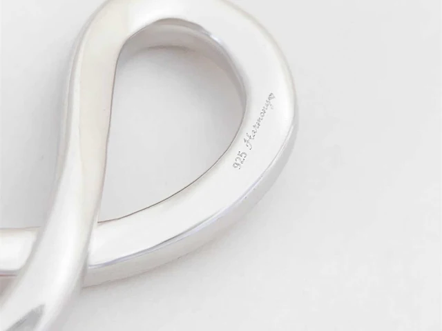 Ketting wit infinity briljant - afbeelding 8 van  9