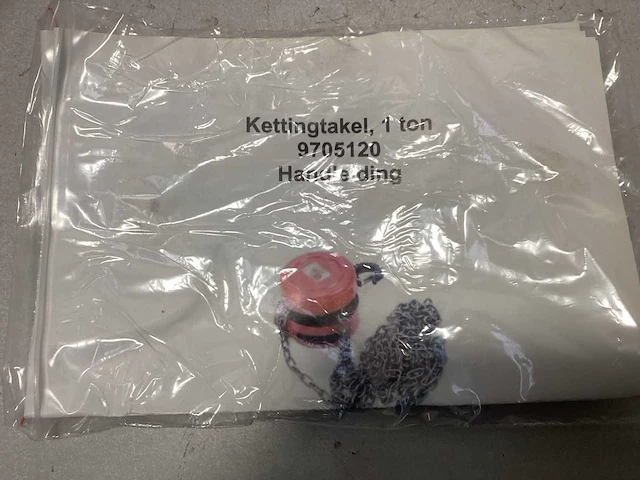 Kettingtakel - 1 ton - 2.5 meter ketting - afbeelding 2 van  3