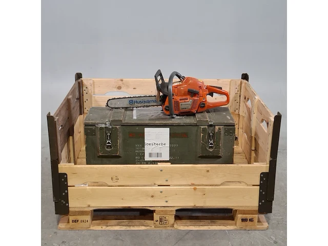 Kettingzaag in transportkist, husqvarna, 359g, 2003 - afbeelding 1 van  11