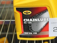 Kettingzaag olie kroon oil chainlube xs100 5 flacons a 1l. excl. draadmand - afbeelding 2 van  2