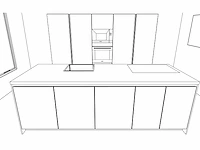 Keuken - antraciet grijs mat lak eiland - afbeelding 2 van  30
