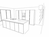 Keuken - antraciet grijs mat lak eiland - afbeelding 4 van  30