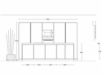 Keuken - antraciet grijs mat lak eiland - afbeelding 13 van  30