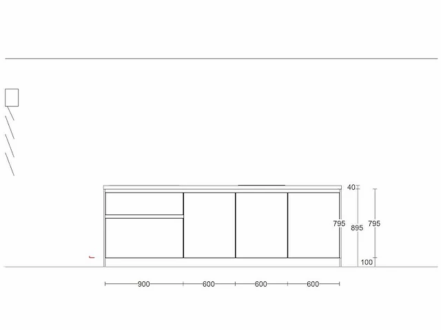 Keuken - antraciet grijs mat lak eiland - afbeelding 14 van  30