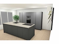 Keuken - antraciet grijs mat lak eiland - afbeelding 23 van  30