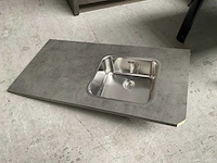 Keukenblad met rvs spoelbak 117x60 cm - afbeelding 4 van  4