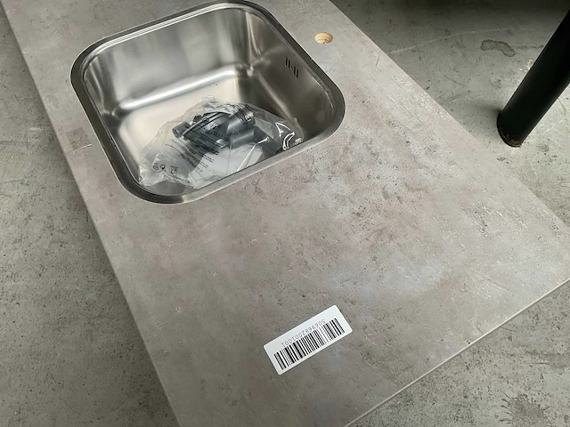 Keukenblad met rvs spoelbak 240x60 cm - afbeelding 2 van  4