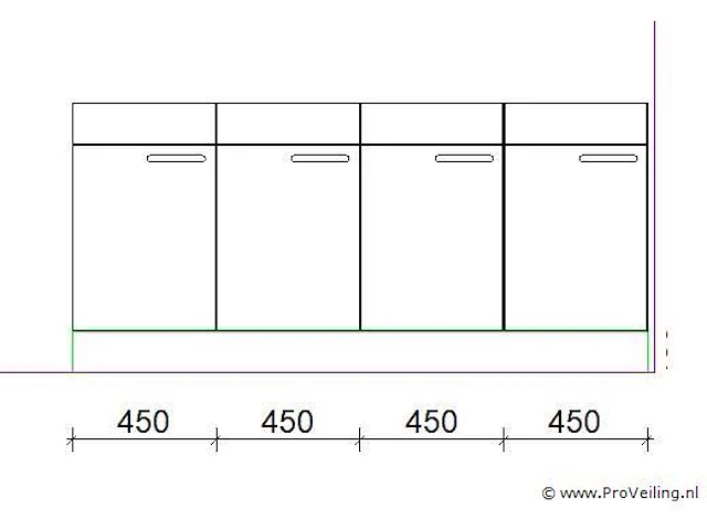 Keukenkasten - nieuw in verpakking - 4 stuks - afbeelding 2 van  2
