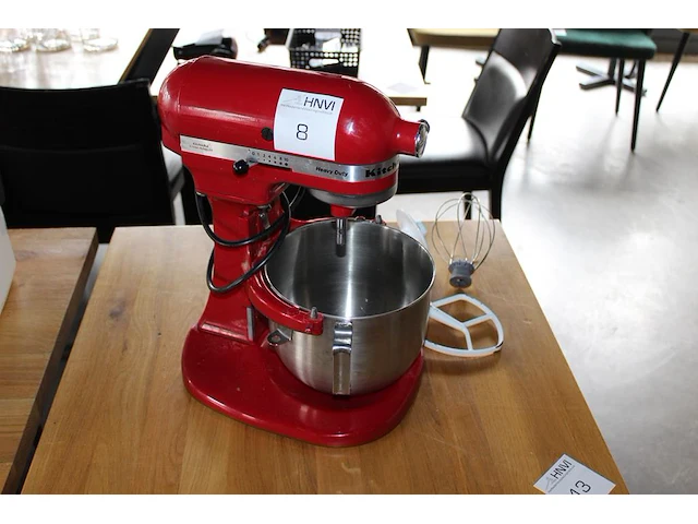 Keukenmachine kitchenaid 5kpm5 met diverse hulpmiddelen. - afbeelding 2 van  3