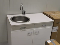 Keukenopstelling met spoelbak en mengkraan. afmeting 100 x 60 x 85 cm. - afbeelding 2 van  2