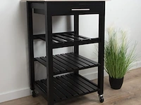 Keukentrolley milton & oldbrook, zwart - afbeelding 3 van  6