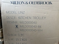 Keukentrolley milton & oldbrook, zwart - afbeelding 6 van  6