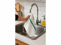 Keuken/vaatdoek - white/green (1000x) - afbeelding 1 van  2