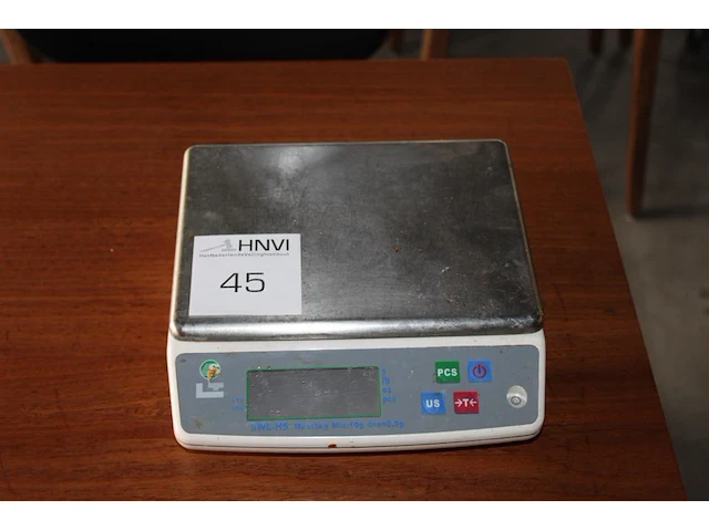 Keukenweegschaal telier met maximale belastbaarheid 5 kg. let op! voedingskabel ontbreekt. - afbeelding 2 van  2
