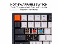 Keychron k2 draadloos bluetooth/usb mechanisch gaming toetsenbord 84 rgb led-toetsen qwerty versie 2 - afbeelding 4 van  4