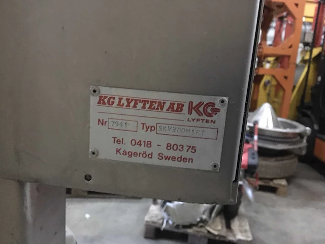 Kg lyften - skv200m1pt - containerbelading - afbeelding 6 van  7