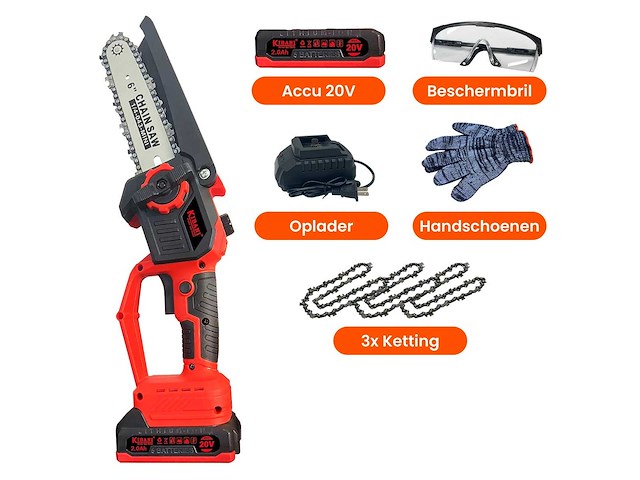 Kibani - accu kettingzaag - afbeelding 1 van  5