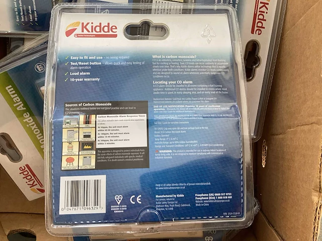 Kidde partij koolmonoxide melder - afbeelding 4 van  4