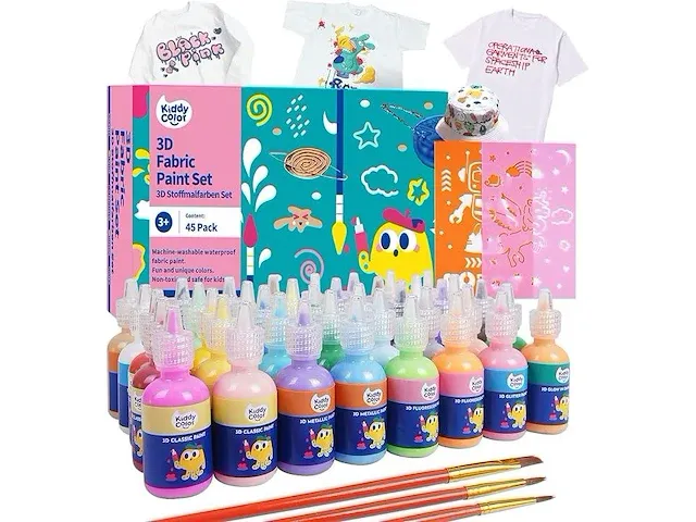 Kiddycolor 3d permanente textielverf - afbeelding 1 van  4
