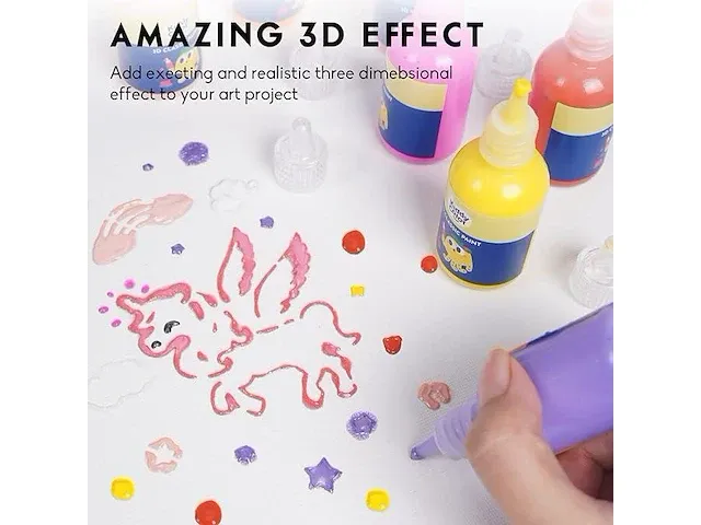 Kiddycolor 3d permanente textielverf - afbeelding 3 van  4