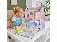 Kidkraft poppenhuis van hout met meubels en accessoires voor minipop vanaf 3 jaar - afbeelding 2 van  3