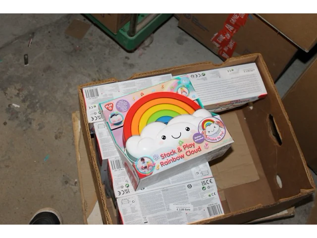 Kids speelgoed regenboog 6 stuks - afbeelding 2 van  3