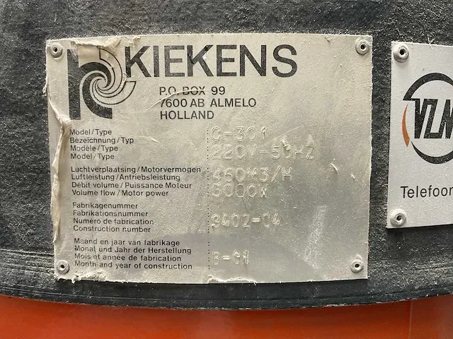 Kiekens c301 industriële stofzuiger - afbeelding 7 van  7