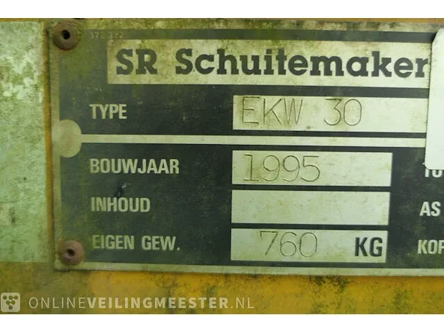 Kieper schuitemaker, ekw 30, bouwjaar 1995 - afbeelding 2 van  27