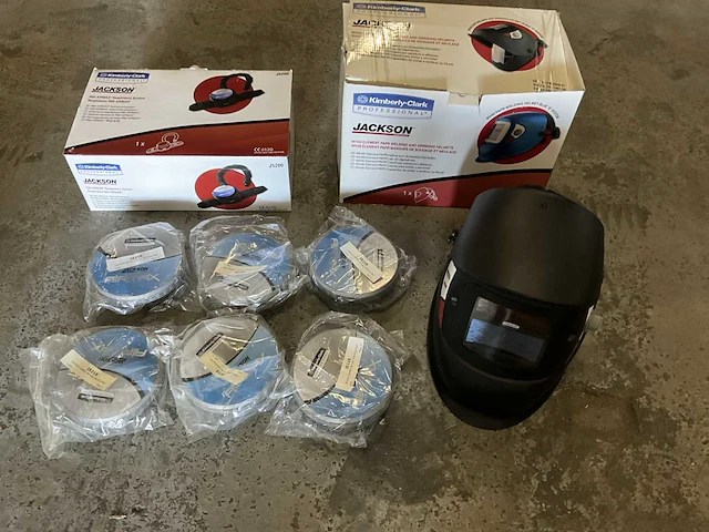 Kimberly clark wh40 lashelm, automatisch dimmend, v.v. r60 airmax ademhalingssysteem en 6 filters - afbeelding 1 van  8