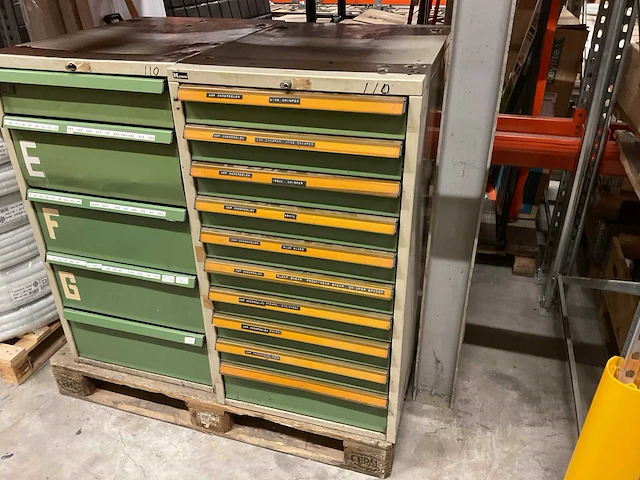 Kind werkplaatskast met machine onderdelen - afbeelding 1 van  13