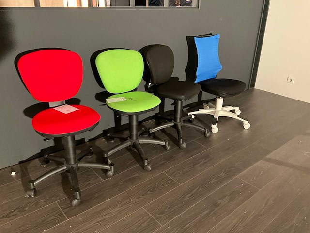 Kinder bureaustoel (4x) - afbeelding 1 van  6