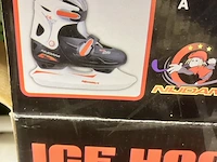 Kinder ijshockeyschaatsen van nijdam verstelbaar maat 30 tot 33 - afbeelding 3 van  9