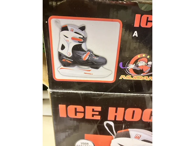 Kinder ijshockeyschaatsen van nijdam verstelbaar maat 30 tot 33 - afbeelding 7 van  9