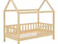 Kinderbed marli - 80 x 160 cm - houtkleur - incl. bedlades - afbeelding 4 van  16