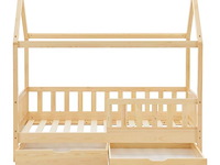 Kinderbed marli - 80 x 160 cm - houtkleur - incl. bedlades - afbeelding 16 van  16