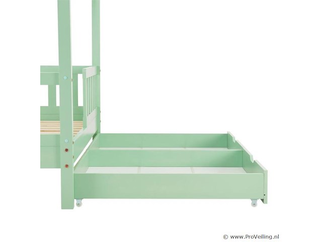 Kinderbed marli - 80 x 160 cm - mint - incl. bedlades - afbeelding 7 van  16