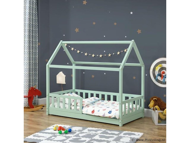 Kinderbed marli - 80 x 160 cm - mint - afbeelding 2 van  6