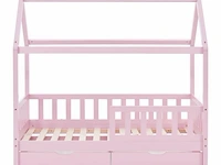 Kinderbed marli - 80 x 160 cm - roze - incl. bedlades - afbeelding 3 van  16
