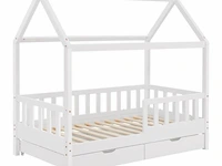 Kinderbed marli - 80 x 160 cm - wit - incl. bedlades - afbeelding 2 van  16